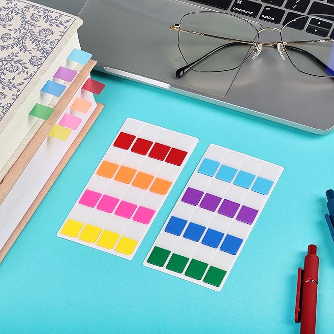 Mr. Pen- Sticky Index Tabs, 480 Pcs, Colorful Sticky Tabs for Notebooks, Page Markers, Page Tabs for Binders, Page Tabs Sticky Tabs for Books, Notebook Tabs, Book Sticky Tabs for Notebooks-DeskLoop Office
