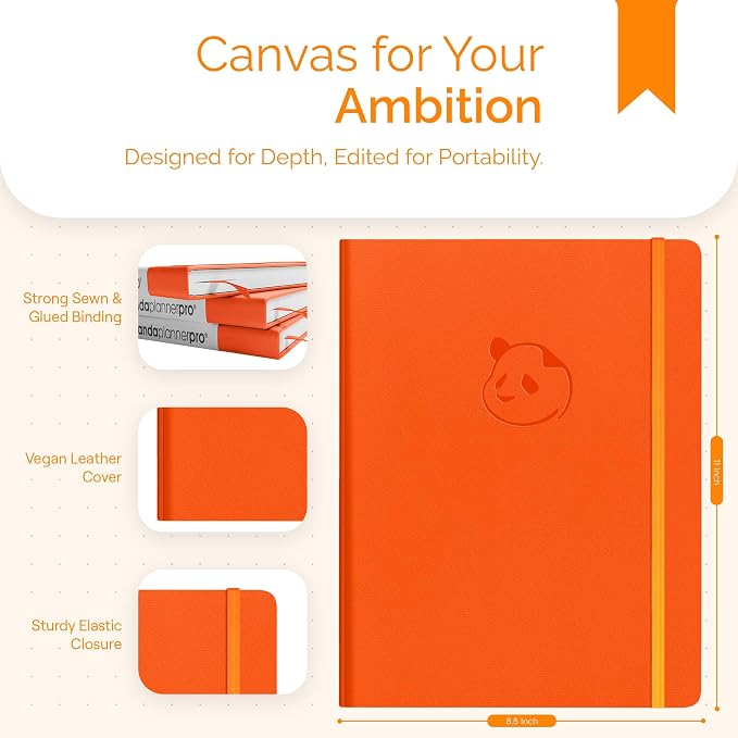 Panda Planner Pro A4 Undated Daily Planner 2026-2027, 8.5 x 11, weekly & - Image 7