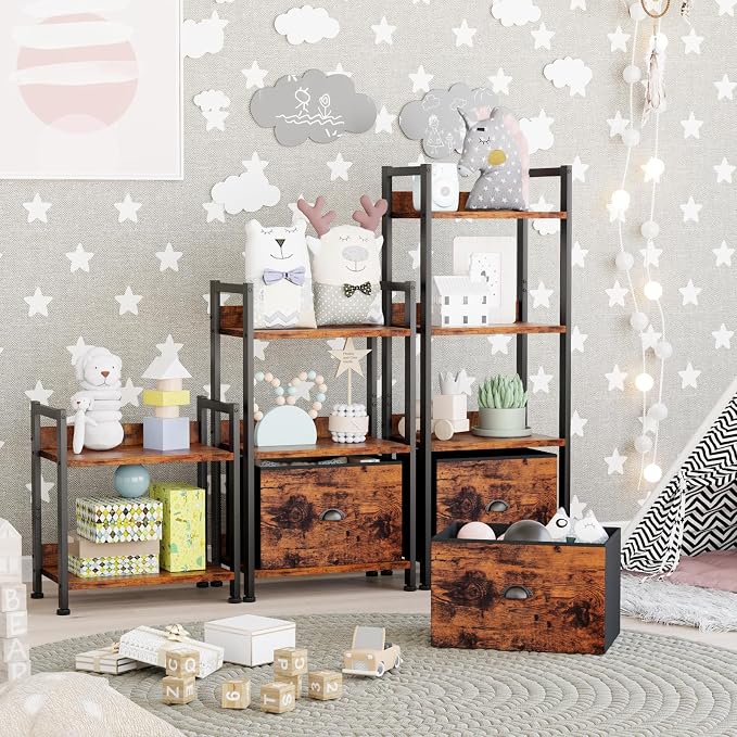 Furologee 4 Tier Bookshelf - Image 2