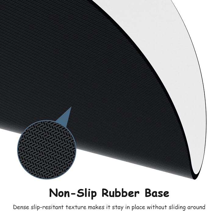 Dapesuom Small Mouse Pad, 6 x 6 Inch Thick Rubber Premium-Textured Non-Slip - Image 4