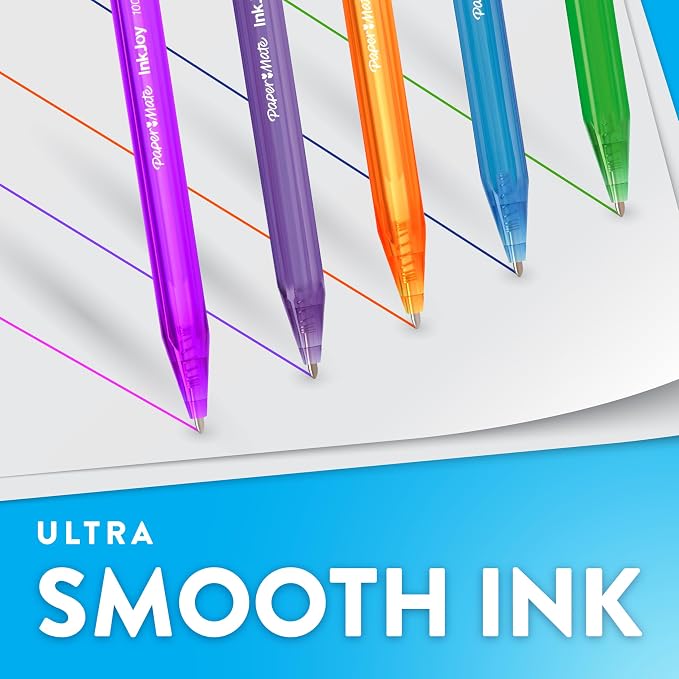 Paper Mate InkJoy 100RT Ballpoint Pens, Retractable, Medium Point, Journaling - Image 2