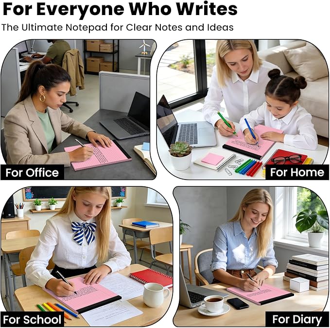 2pcs Legal Pads 8.5 x 11, Notepads 8.5 x 11 Inch, 30 Sheets/Pack, Perforate - Image 6
