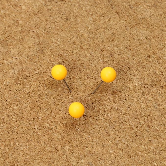 Tupalizy 100PCS 1/4 Inch Small Round Head Map Tacks Pins - Image 4