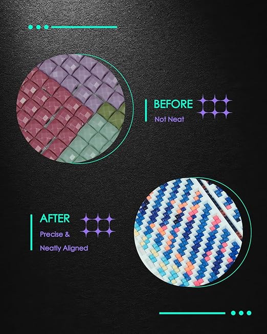 Foreveryoung Diamond Painting Zigzag Rulers – 9 PCS Diamond Art Tools and - Image 5