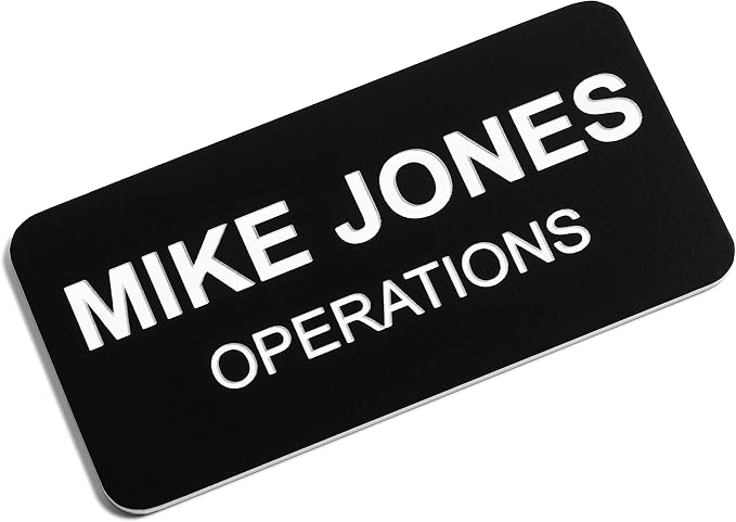 Custom Engraved Name Tag Badges – Personalized Identification by ProvidenceEngraving