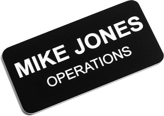 Custom Engraved Name Tag Badges – Personalized Identification by ProvidenceEngraving