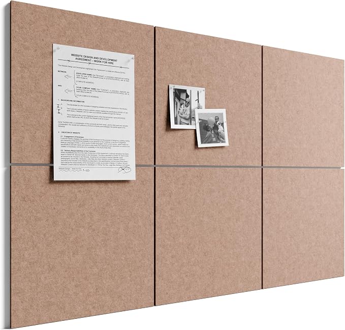 Bumusty Large Cork Board 36" x 24" Alternative by BUMUSTY