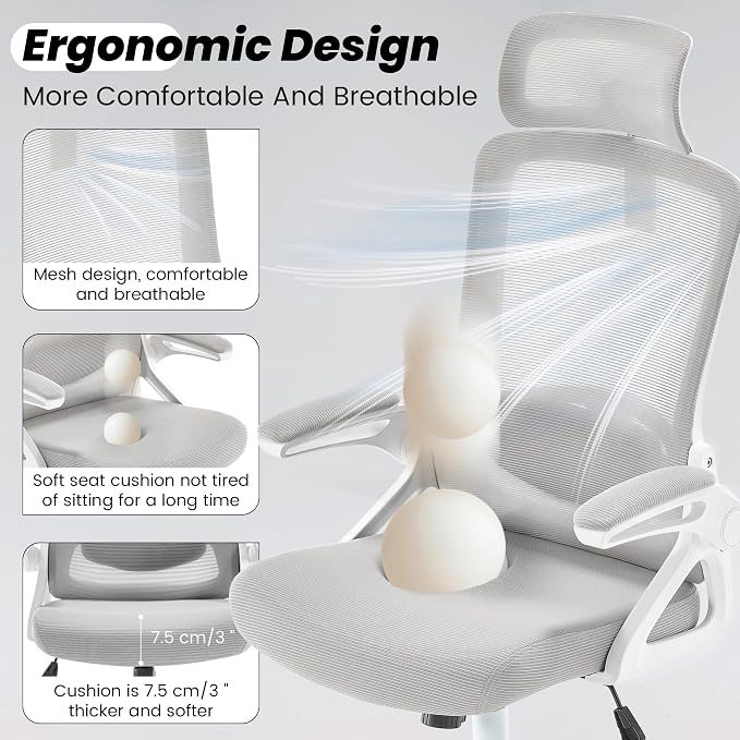 Fizzin Ergonomic Office Chair, 400 LBS Desk Chair - Image 6