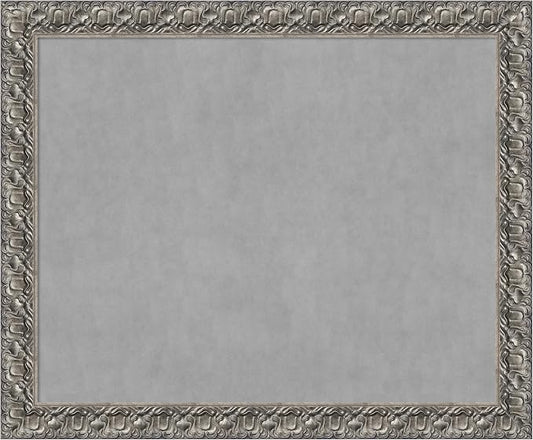 Amanti Art Silver Framed Magnetic Board 38x46 X-Large Vision Board by AmantiArt