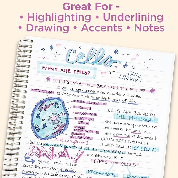 Zebra Pen Mildliner Dual-Tip Highlighter Set, Broad and Fine Tips, No Bleed - Image 5