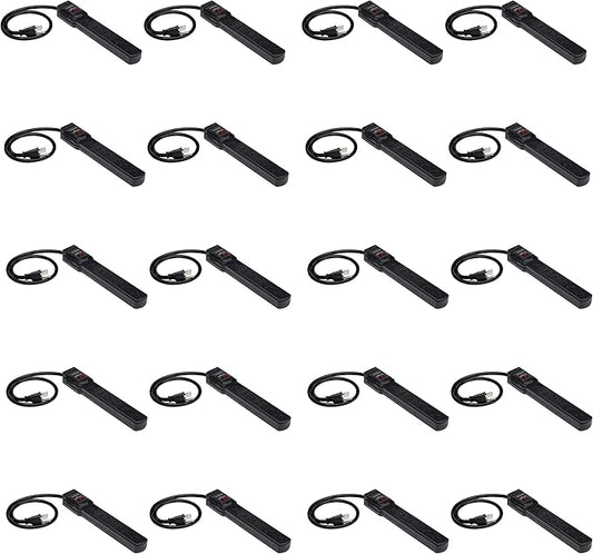 Amazon Basics Surge Protector Power Strip, 6-Outlet with 200J Protection, 2ft Extension Cord, Rectangle, Black (20 Pack)-DeskLoop Office