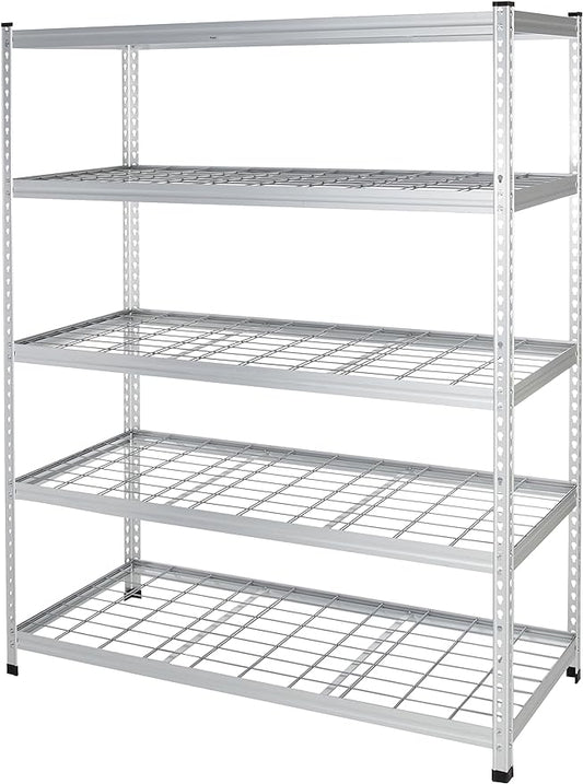 Amazon Basics 5 Shelf, High-Grade Aluminum, Adjustable, Shelving Unit by AmazonBasics
