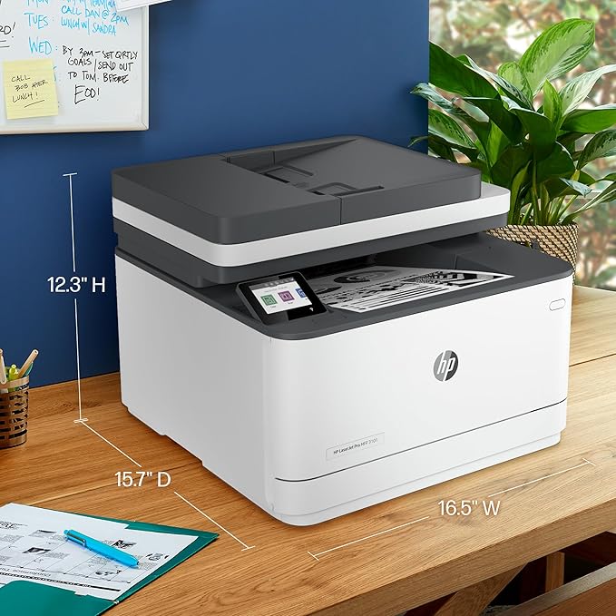 HP LaserJet Pro MFP 3101fdw Wireless Black & White All-in-One Laser Printer, Scanner, Copier, Fax, Best-for-Office (3G628F)-DeskLoop Office