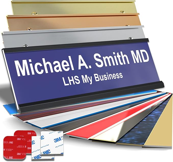 Personalized Name Plate with Choice of Mounting by LHS+My+Business
