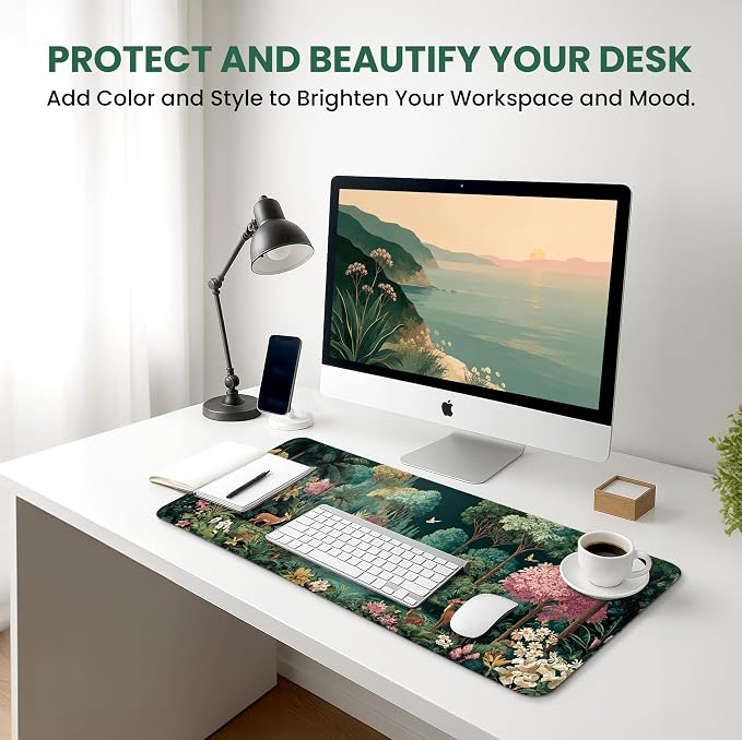 Aesthetic Desk Mat, Cute Enchanted Forest Desk Pad Protector - Image 6