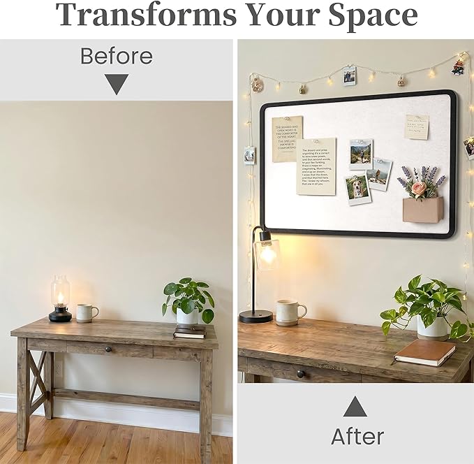 Bulletin Board Decorative Felt Foldable Vision Photo Pin Boards | 48 x 36 - Image 4