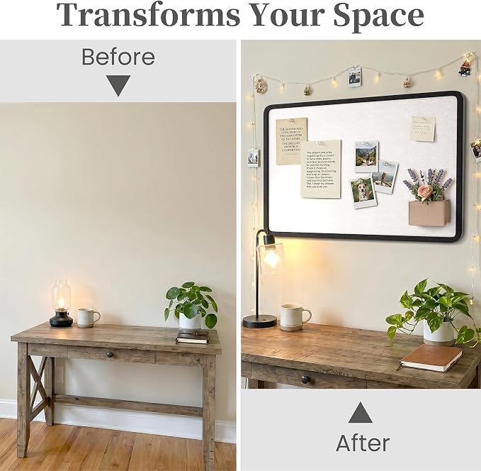 Bulletin Board Decorative Felt Foldable Vision Photo Pin Boards | 24 x 18 - Image 4