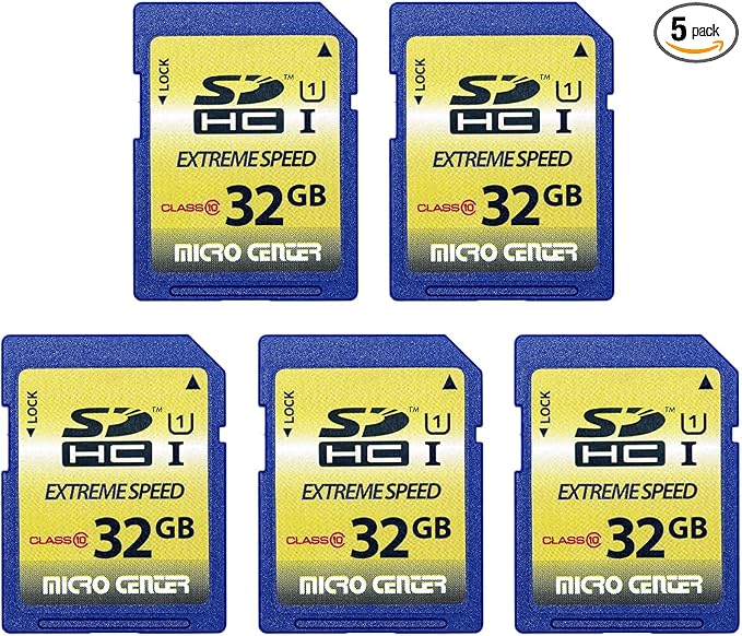 32GB Class 10 SDHC Flash Memory Card Full Size SD Card USH-I U1 Trail Camera by INLAND