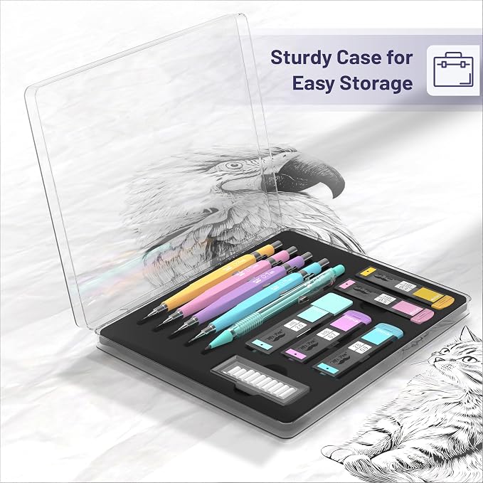 Mr. Pen- Pastel Mechanical Pencil Set, 5 Mechanical Pencils, 5 HB Lead Refills - Image 6