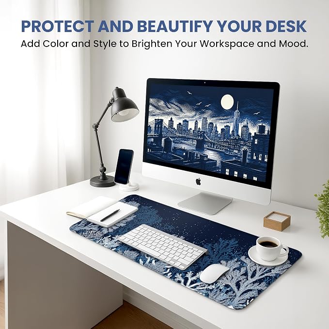 Aesthetic Desk Mat, Cute Ocean Reef Desk Pad Protector - Image 6