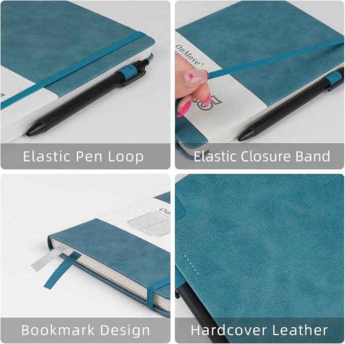 OnMove Notebooks Journal for Women Men 12 Pack Bulk Leather Hardcover - Image 3