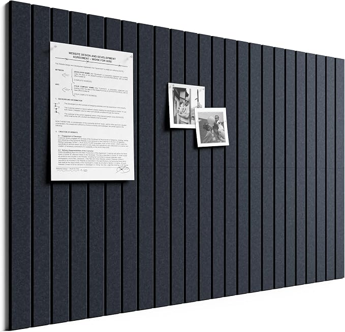 Bumusty Large Cork Board Alternative-36 x 24" Felt Bulletin Board Tiles by BUMUSTY