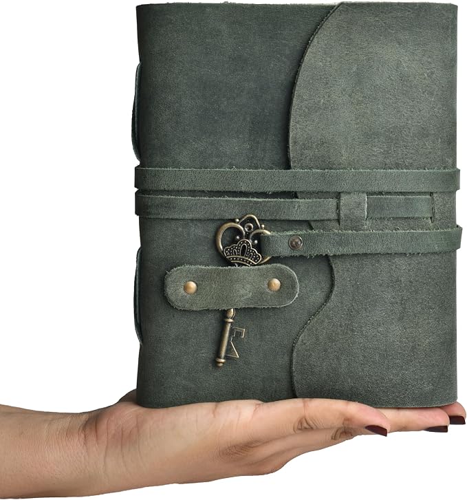 LEATHER VILLAGE Vintage Leather Journal – 200 Handmade Vintage Deckle Edge - Image 7