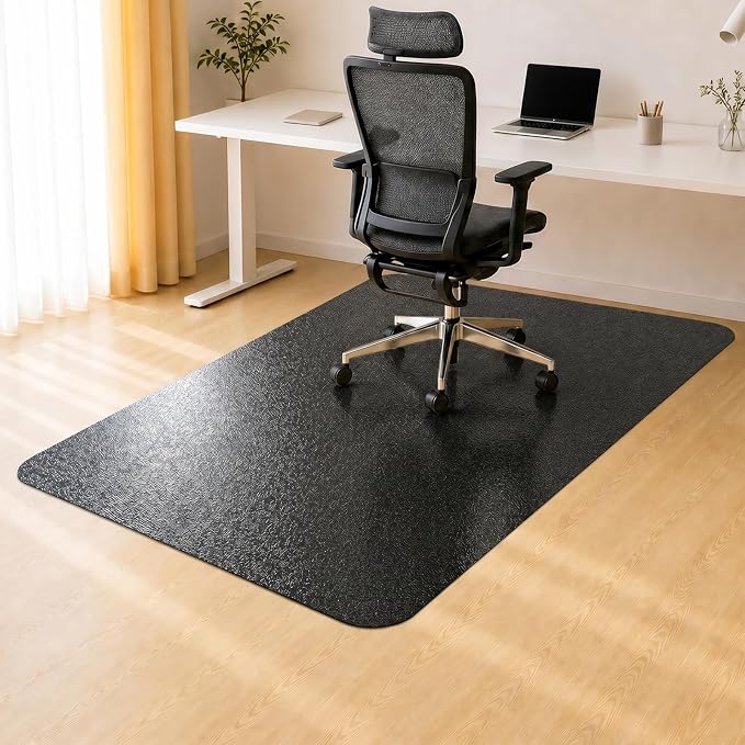 Kuyal Chair mat for Hardwood Floor 46 x 53 inches Rectangle Floor Mats by Kuyal