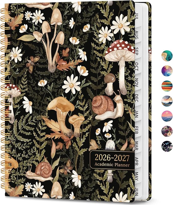 Academic Planner 2026-2027, Weekly and Monthly Calendar Book, July 2026 – June by JEJEGO