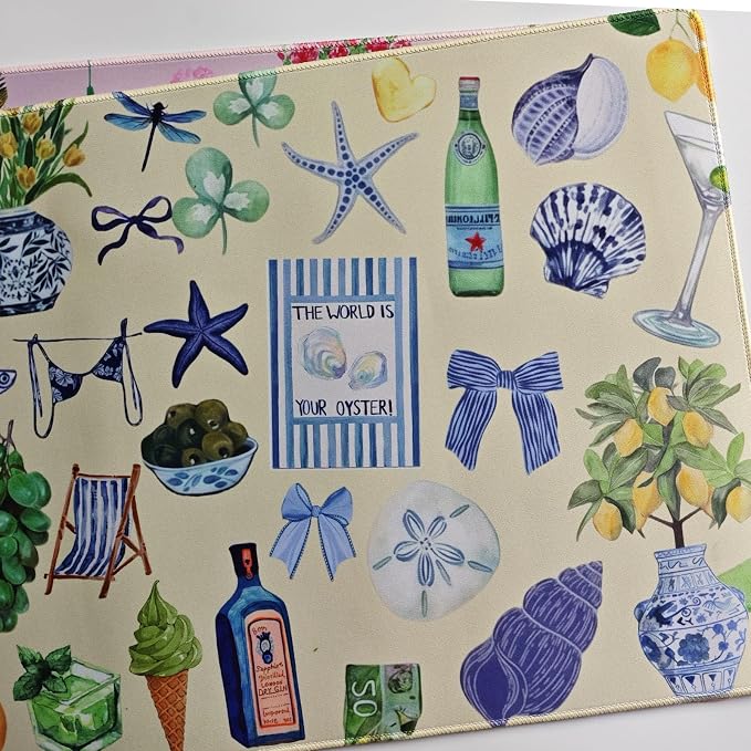 Cute Pastel Coastal Desk Mat - Image 5