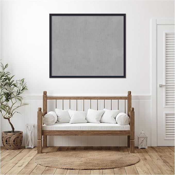 Amanti Art Black Framed Magnetic Board 43x51 Oversize Vision Board - Image 5