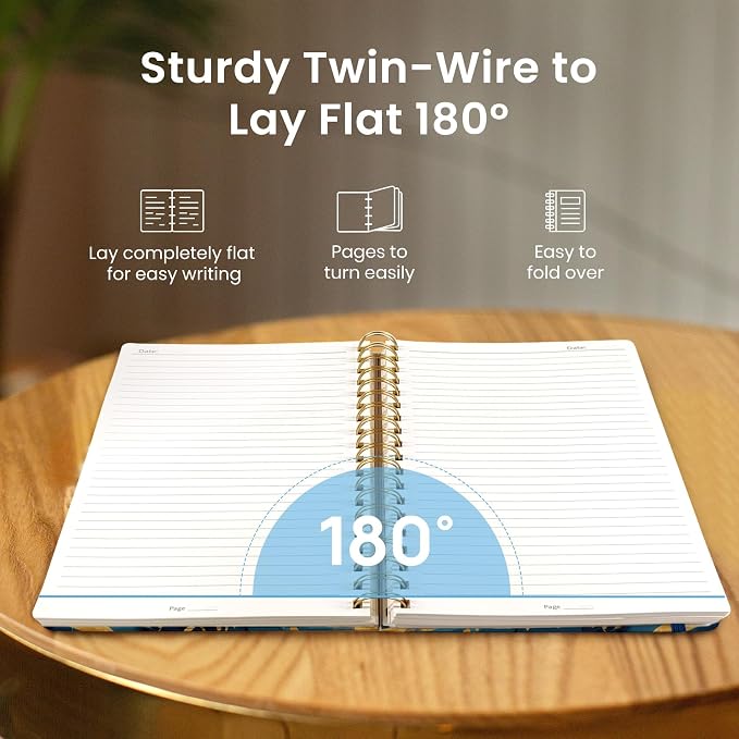 Lined Spiral Notebook Journal for Work, 300 Pages Thick B5 College Ruled - Image 4