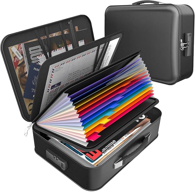 onvvippiv Hard Case Fireproof Document Box by onvvippiv