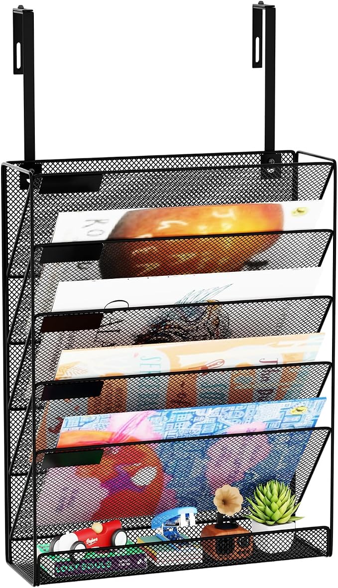 GDINDINFAN 6-Tier Hanging File Organizer Office Cubicle Accessories by GDINDINFAN