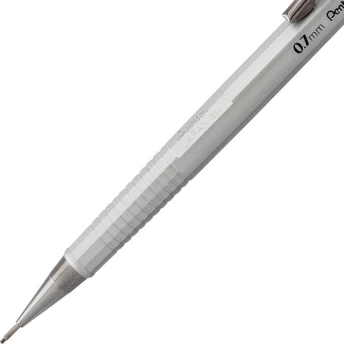 Pentel Sharp Mechanical Pencil, Medium Line, Metallic Barrel - Image 3