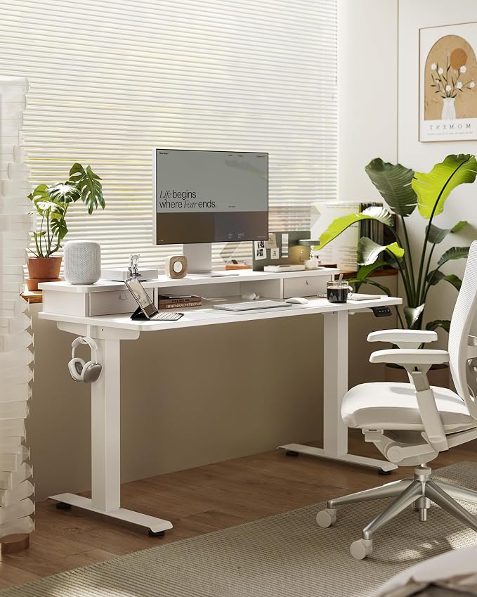 FEZIBO 48 x 24 Inch Height Adjustable Electric Standing Desk - Image 2