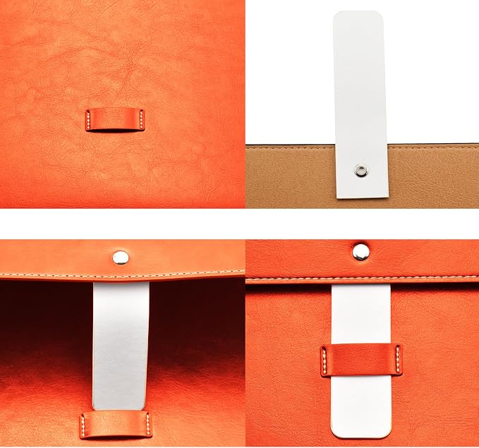 PU Leather A4 File Folder Large Document Holder Waterproof Envelope Folder Case - Image 3