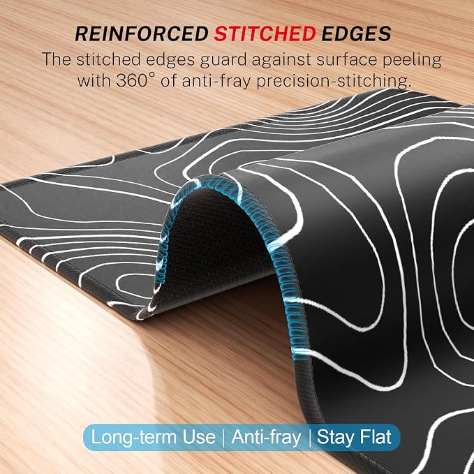 MROCO 3-Pack Mouse Pads, Larger Surface, 8.5 x 11 in, Non-Slip Rubber Base - Image 3