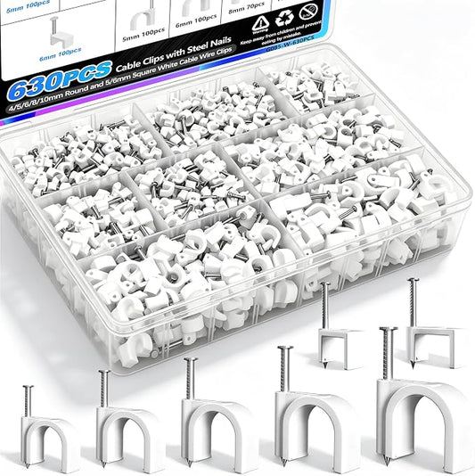 mxuteuk 630PCS Cable Clips by mxuteuk