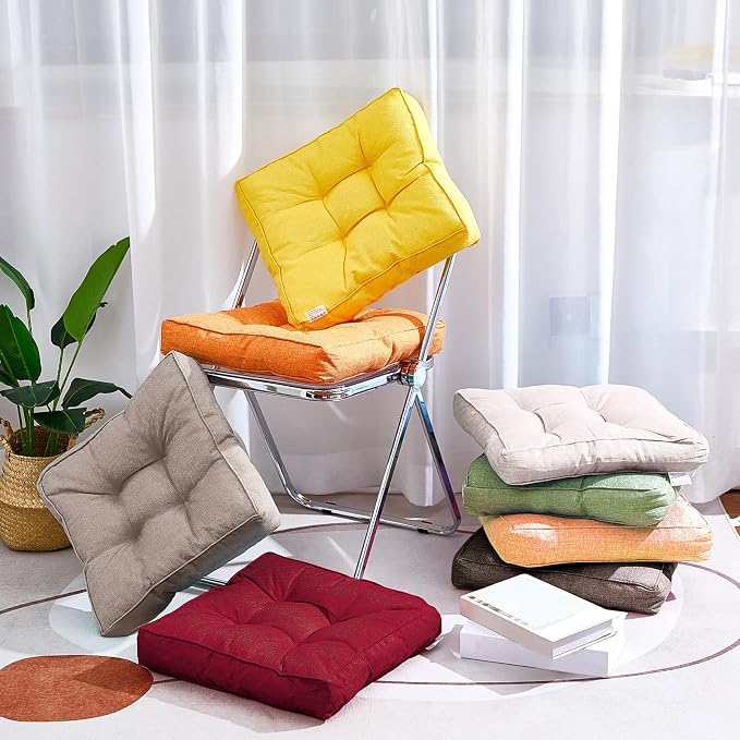Juexica 8 Pcs Floor Cushions for Kids Floor Pillows Flexible Seating Cushions - Image 3