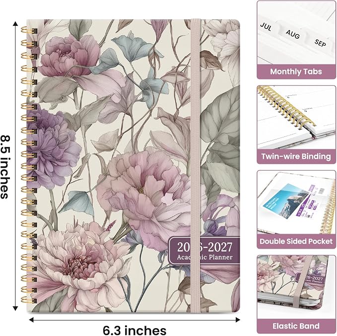Planner 2026-2027, Academic Year Weekly and Monthly Calender Planner, from Jul - Image 4