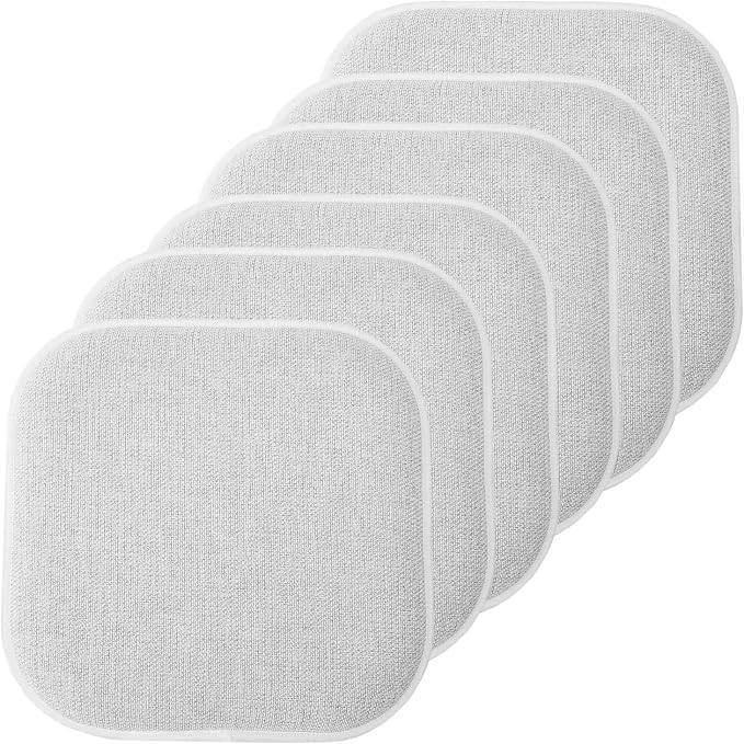 Sweet Home Collection Chair Cushion Memory Foam Pads Honeycomb Pattern Slip Non by SweetHomeCollection