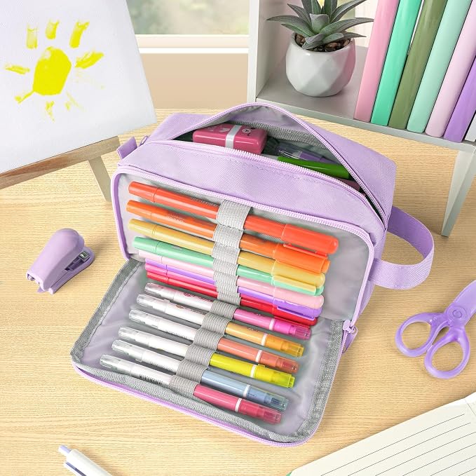 Sooez Original High Capacity Pencil Case, Big Pencil Bag Pouch Box Organizer - Image 2