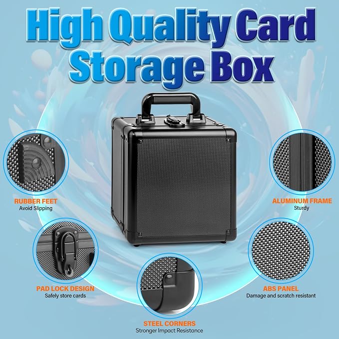 MewVeer Trading Card Storage Box, Graded Card Case, Top Loader Storage Cases - Image 4