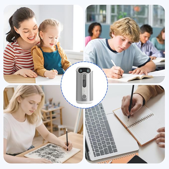 VUSIGN Automatic Pencil Sharpener, Quiet 60dB Robot Pencil Sharpener - Image 8