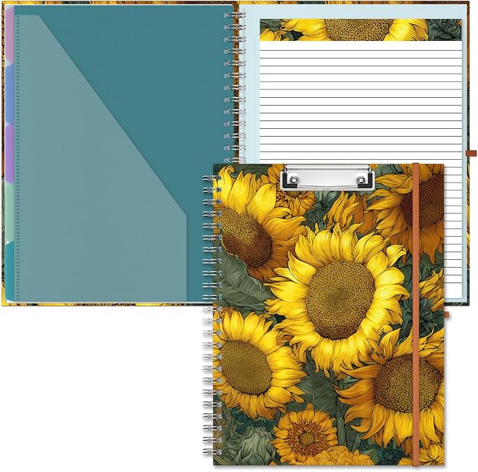 Hongri Clipboard Folio with Refillable Lined Notepad, 8.5 x 11 Folders with by Hongri