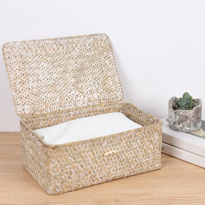 FEIALNDUO Wicker Shelf Baskets - Image 2