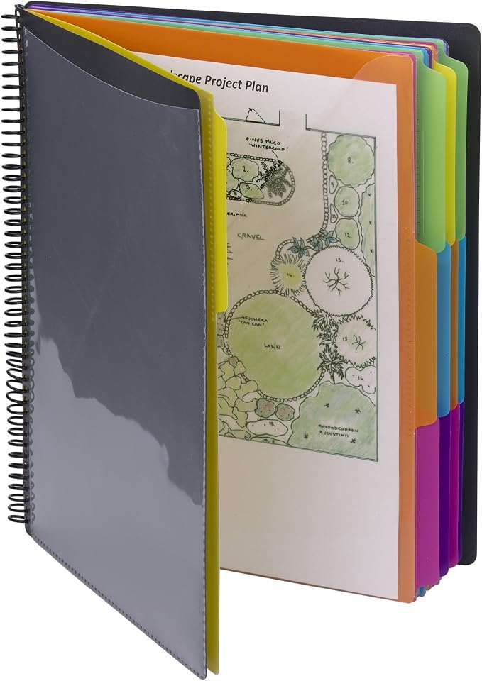 Smead 24 Pocket Poly Project Organizer, 1/3-Cut Tab, Letter Size - Image 2