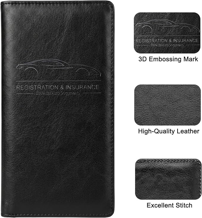 LumiMokki Premium Car Registration & Insurance Card Holder - Image 8