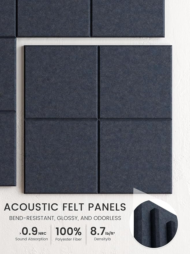 Bumusty Large Cork Board Alternative-47 x35 Felt Bulletin Board Tiles, - Image 3